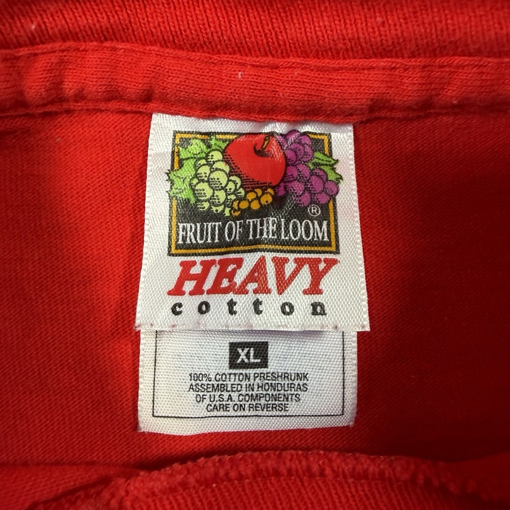 Vintage 1998 Chicago Fire MLS Soccer TShirt Red Fruit of the Loom Mens XL - Picture 5 of 13